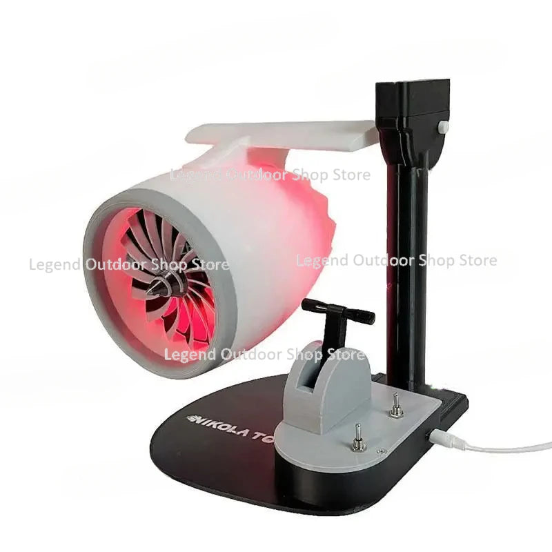 Desktop Fan USB Turbofan Aircraft Engine Styling Personality Creativity Humidifying Spray with Lighting Technology Sense